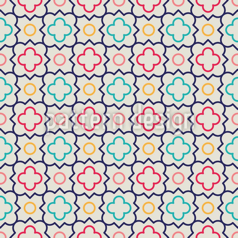 patterned-wallpaper-cute-quatrefoil-flowers