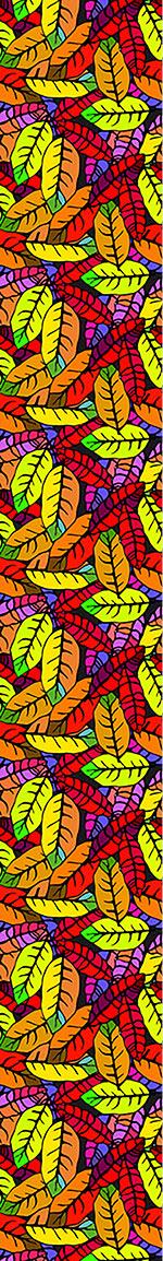 patterned-wallpaper-leaf-expression-in-pop-art