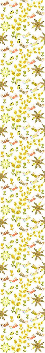 patterned-wallpaper-birds-fly-over-the-flower-bed