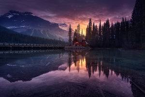 photo-wallpaper-lake-house-sunrise