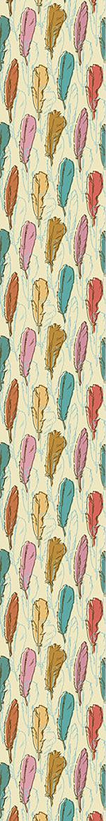 patterned-wallpaper-feathers-handdrawn-retro