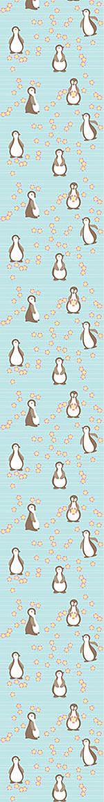 patterned-wallpaper-penguin-blossom