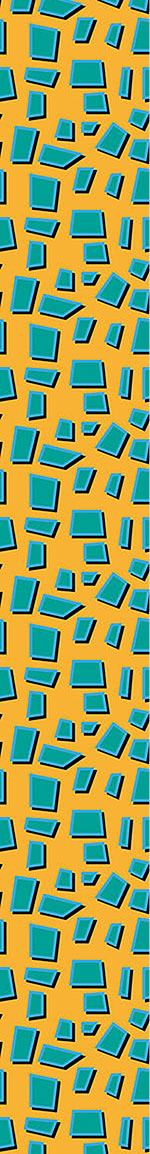 patterned-wallpaper-turquoise-trapezoids