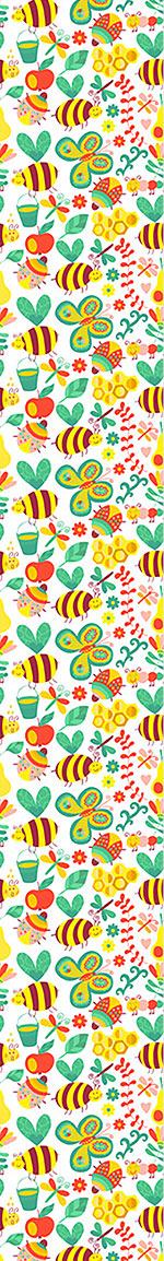 patterned-wallpaper-busy-honey-bees