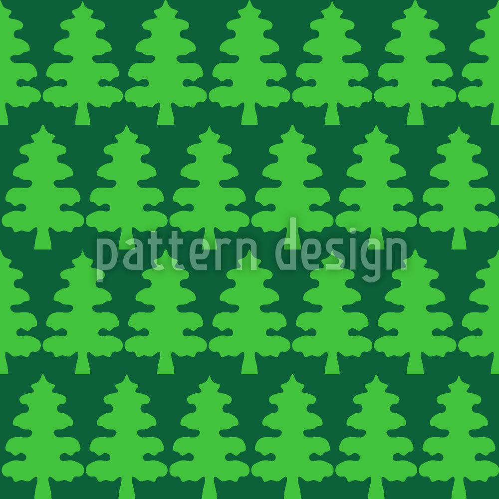 patterned-wallpaper-christmas-tree-forest