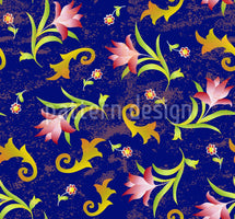 patterned-wallpaper-flowers-at-midnight