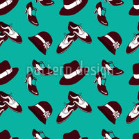 patterned-wallpaper-twenties-shoes-and-hats