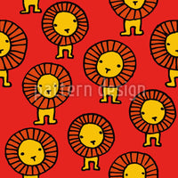 patterned-wallpaper-lions