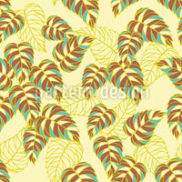 patterned-wallpaper-birch-leaf-yellow