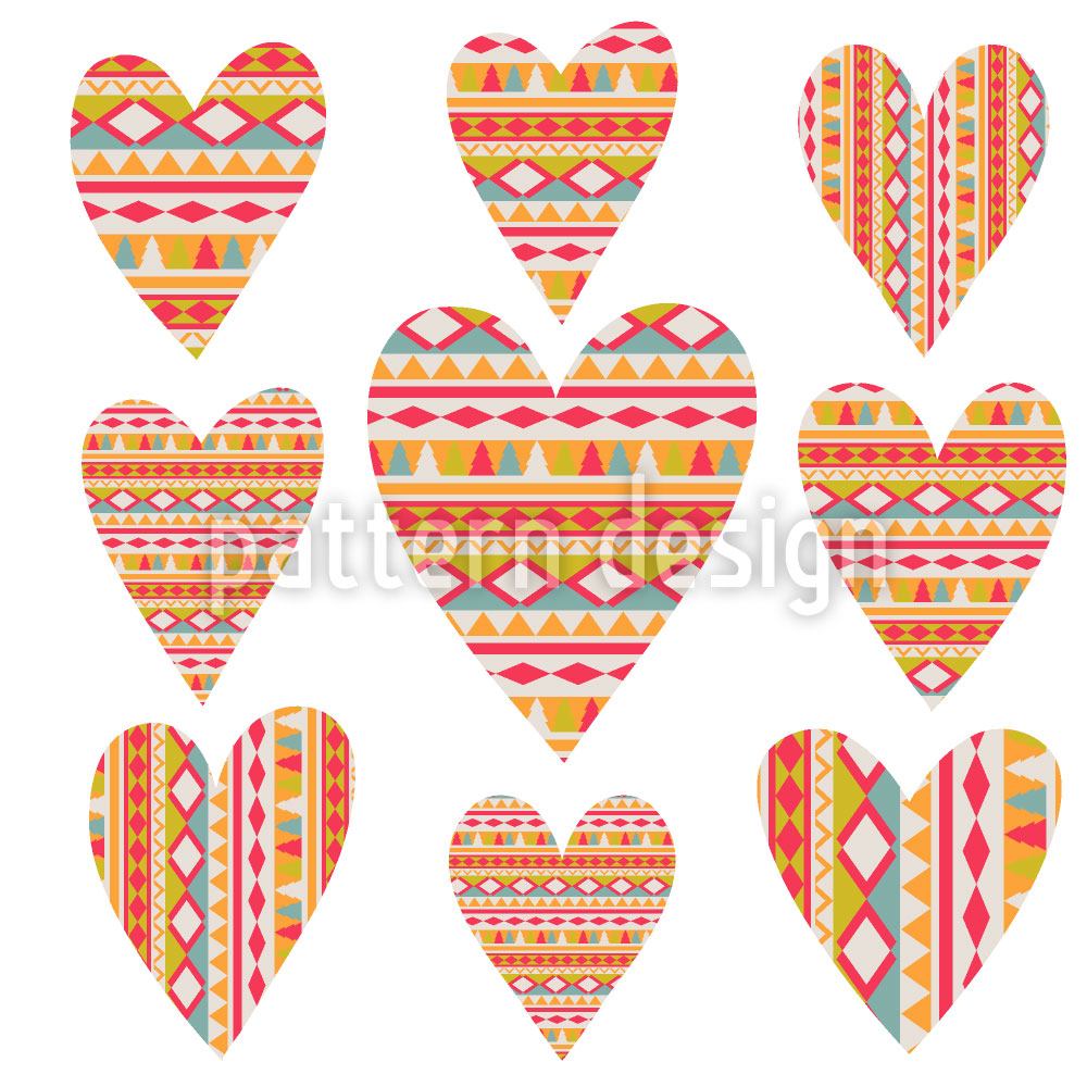 patterned-wallpaper-tribal-hearts