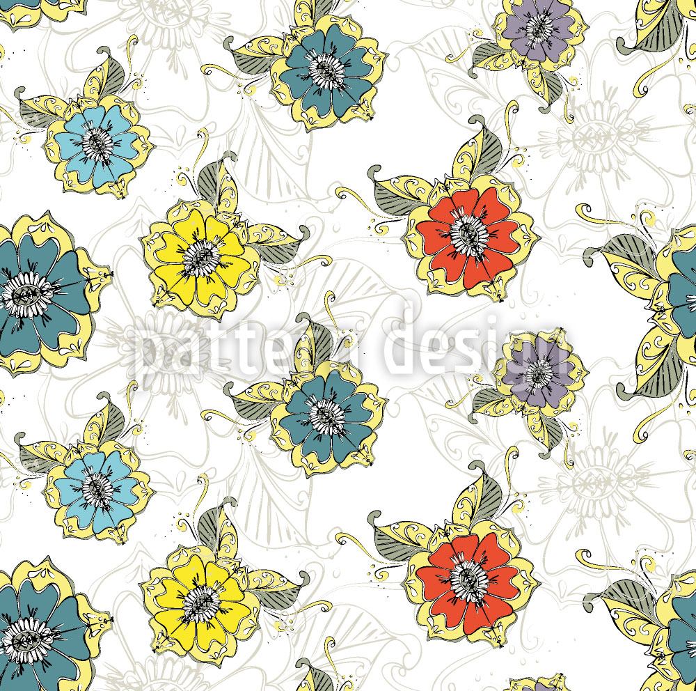 patterned-wallpaper-oriental-flower-dream