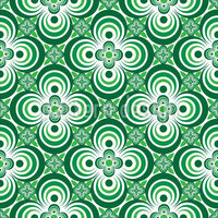 patterned-wallpaper-quatrefoil-green