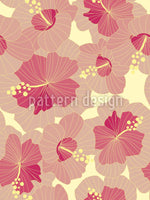 patterned-wallpaper-ruby-hibiscus