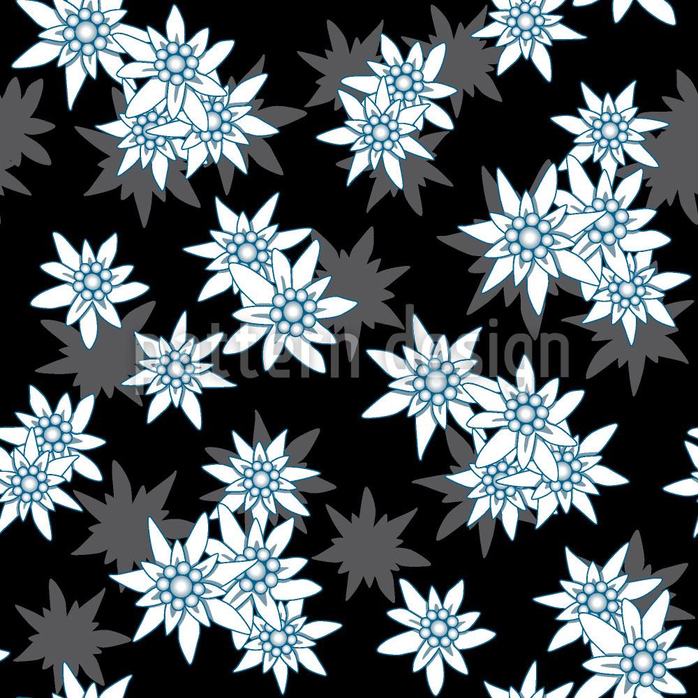 patterned-wallpaper-edelweiss-black