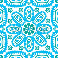 patterned-wallpaper-blue-leaf