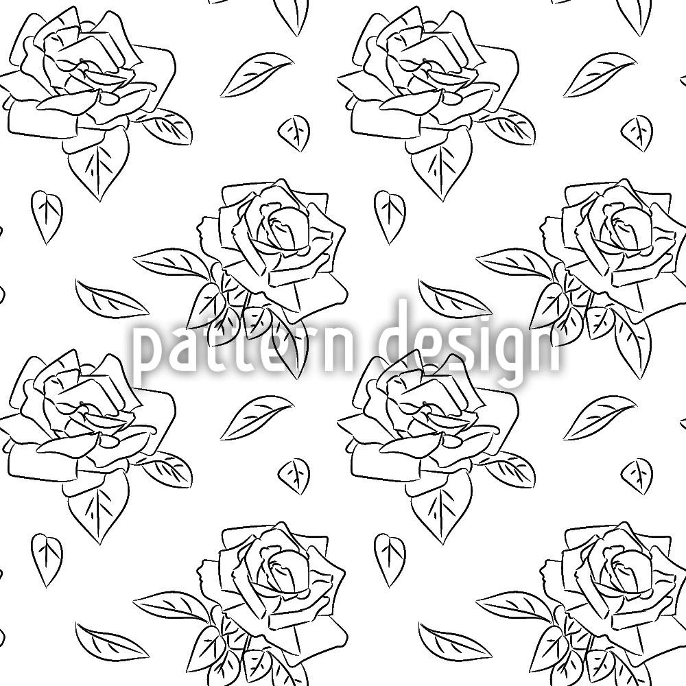 patterned-wallpaper-blooming-roses