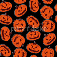 patterned-wallpaper-pumpkin-heads-black