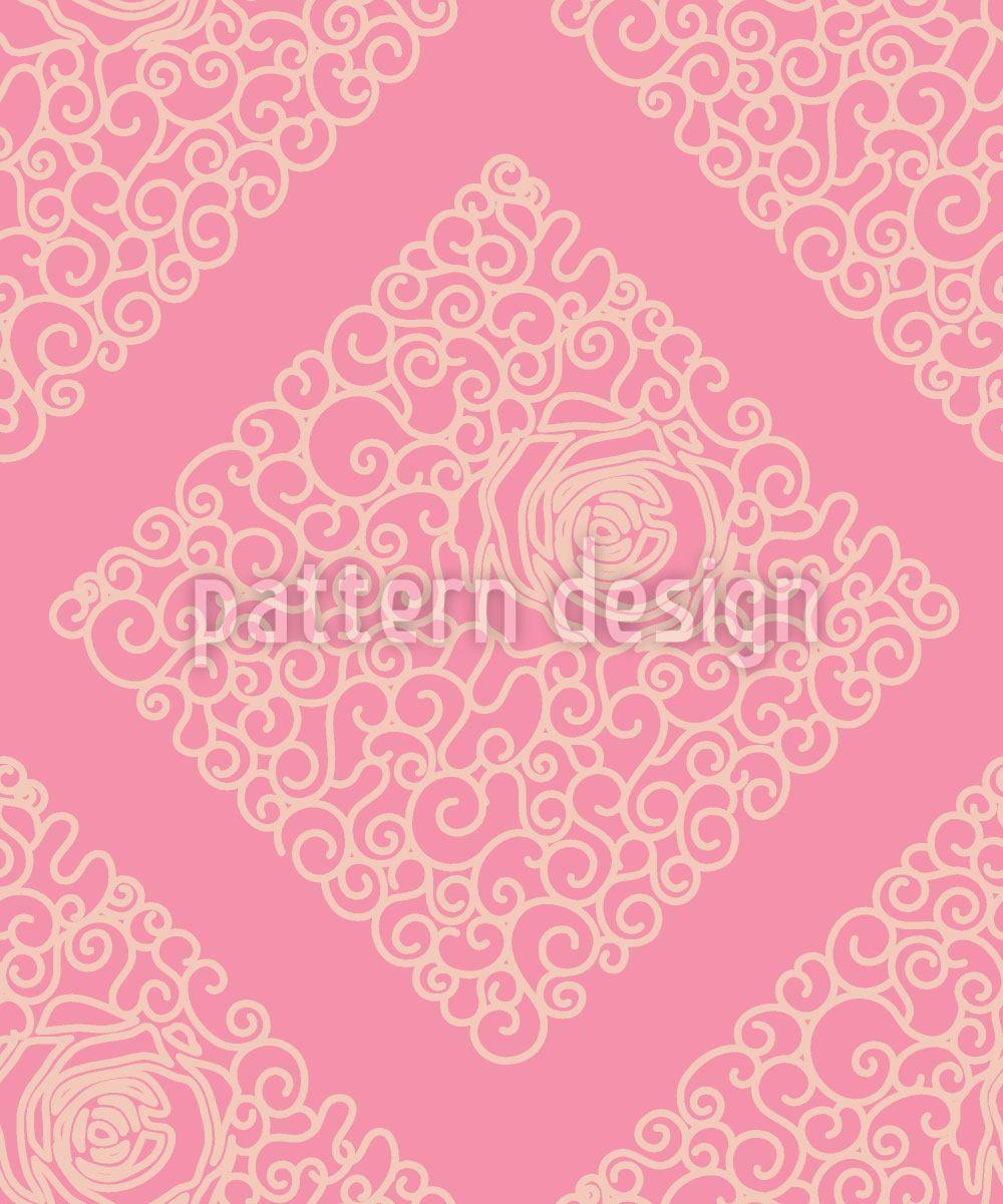 patterned-wallpaper-sleeping-beauties-bed