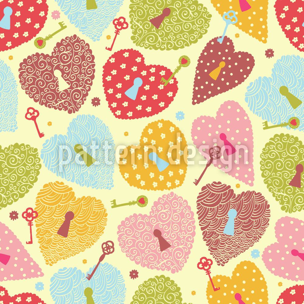 patterned-wallpaper-heart-castles