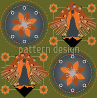 patterned-wallpaper-peacock-and-blossoms-green