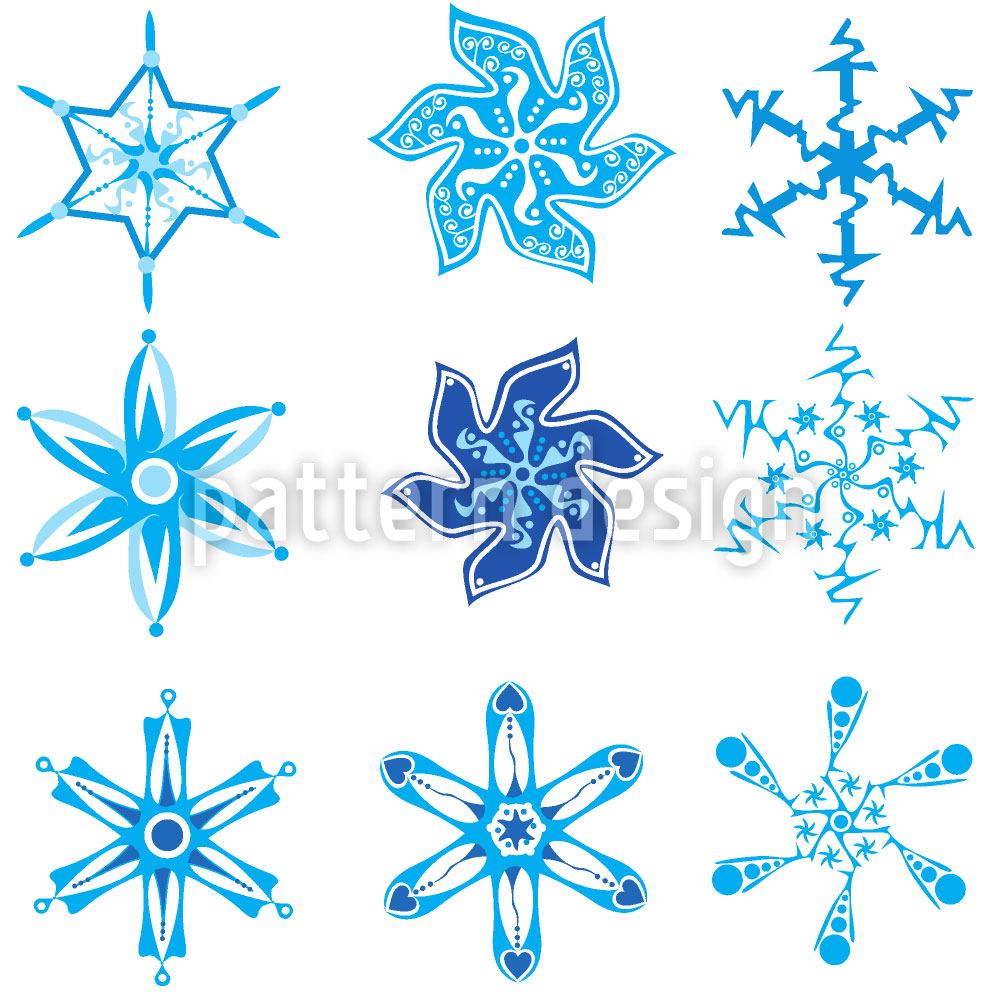 patterned-wallpaper-snowflake-collection