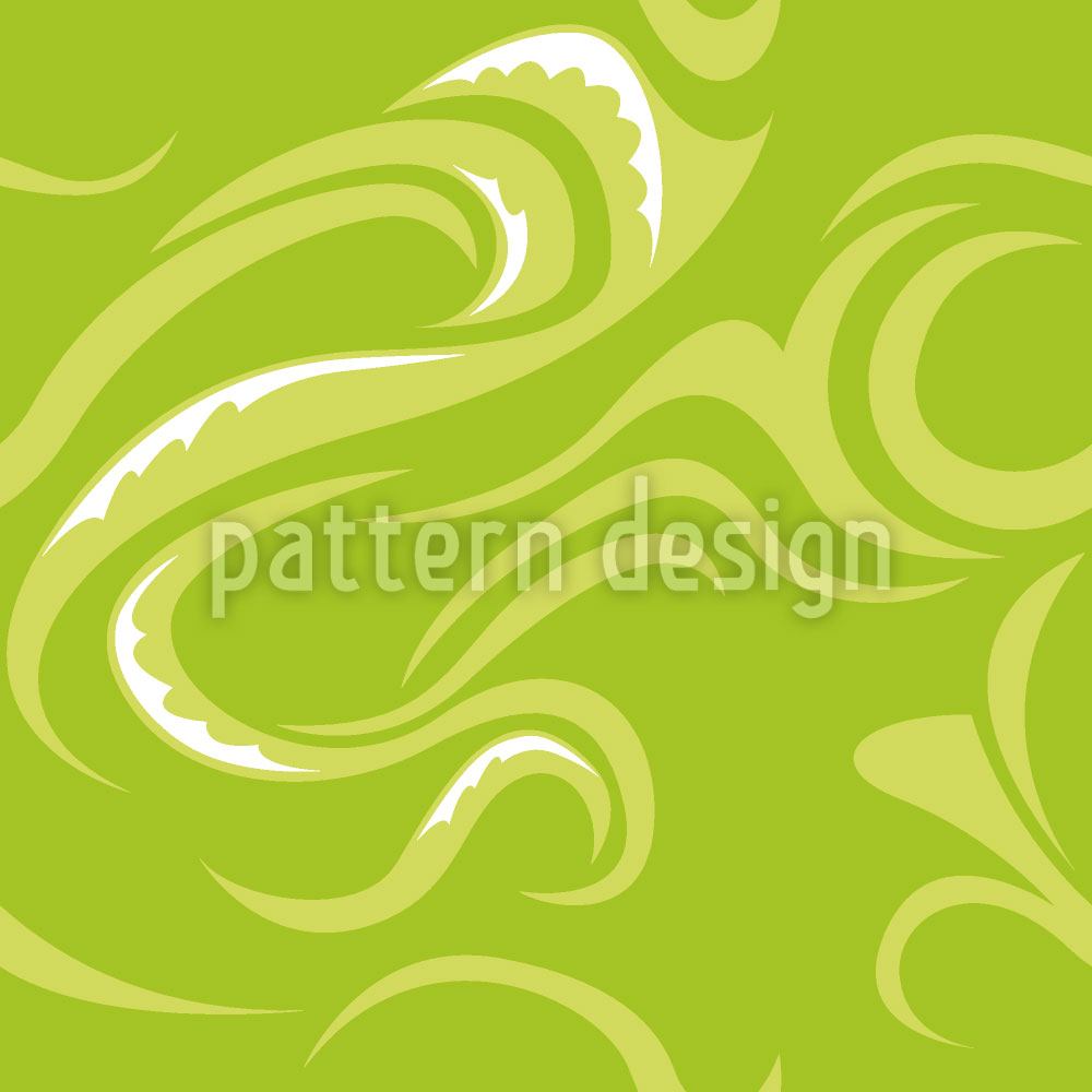 patterned-wallpaper-pikea-green