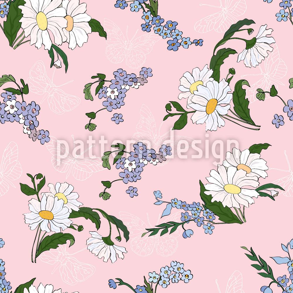 patterned-wallpaper-daisies-friends