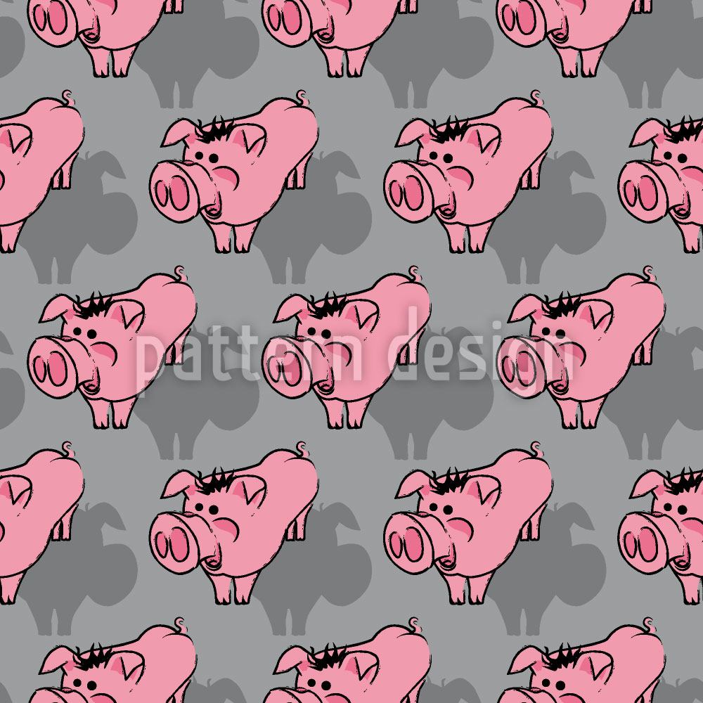 patterned-wallpaper-piggies-grey