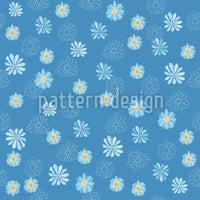 patterned-wallpaper-variations-of-daisies