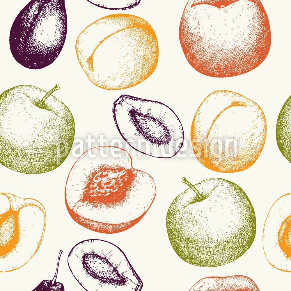 patterned-wallpaper-fresh-fruits