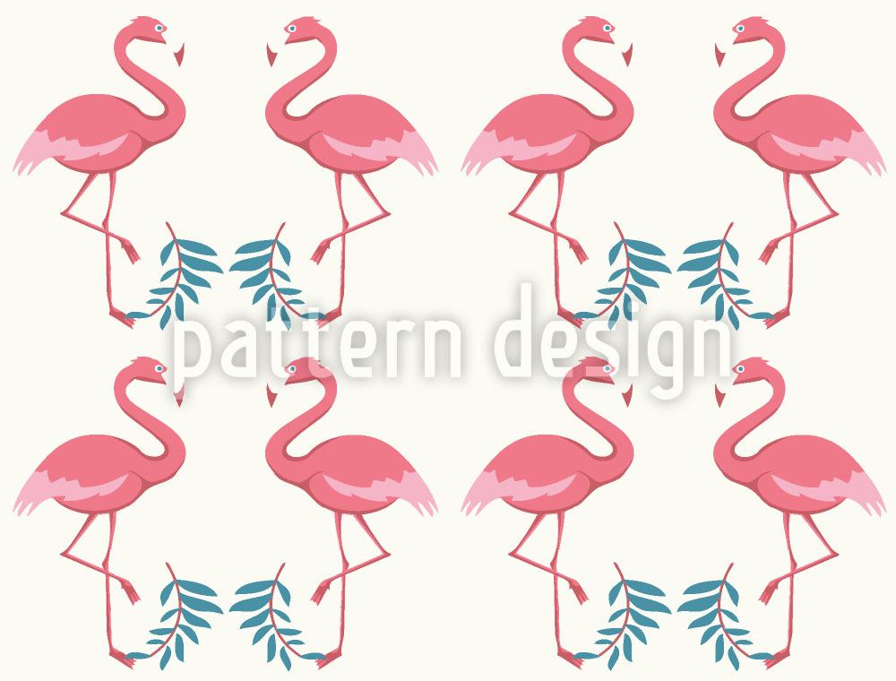 patterned-wallpaper-flamingo-dance