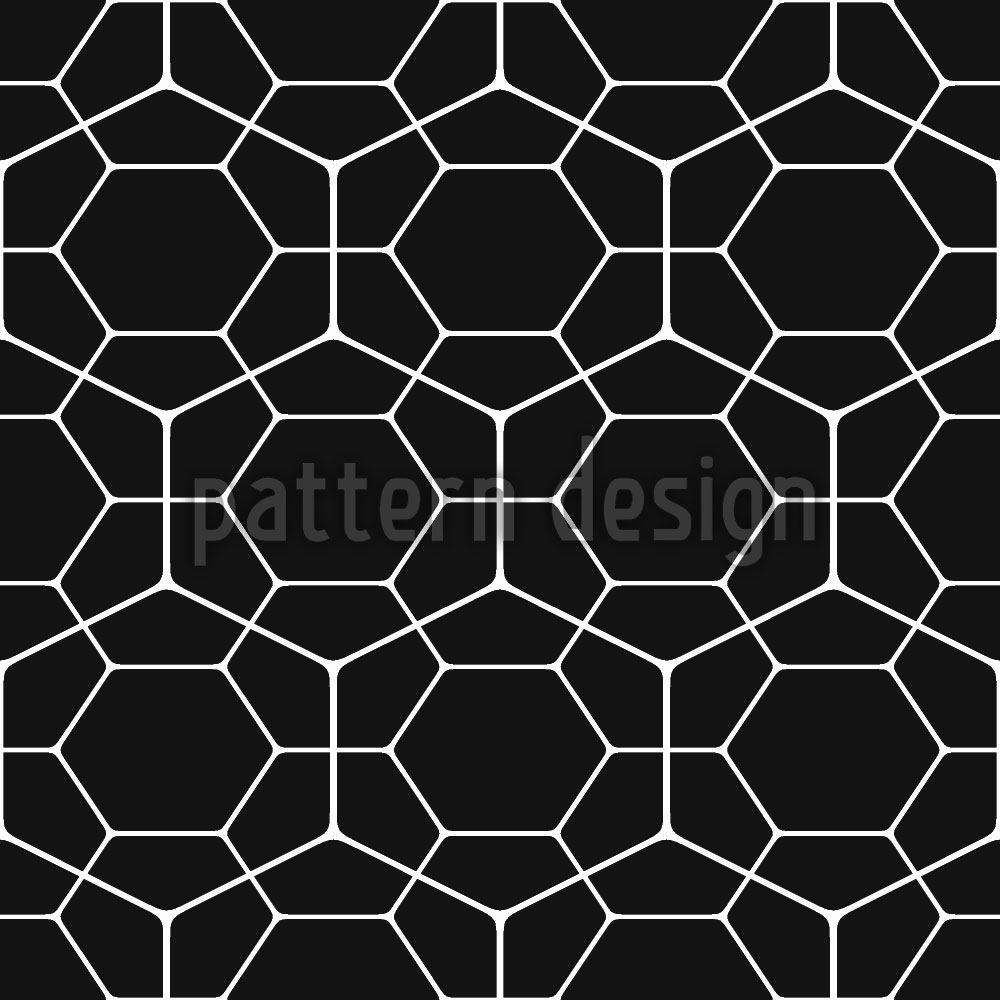 patterned-wallpaper-hexagon-netz