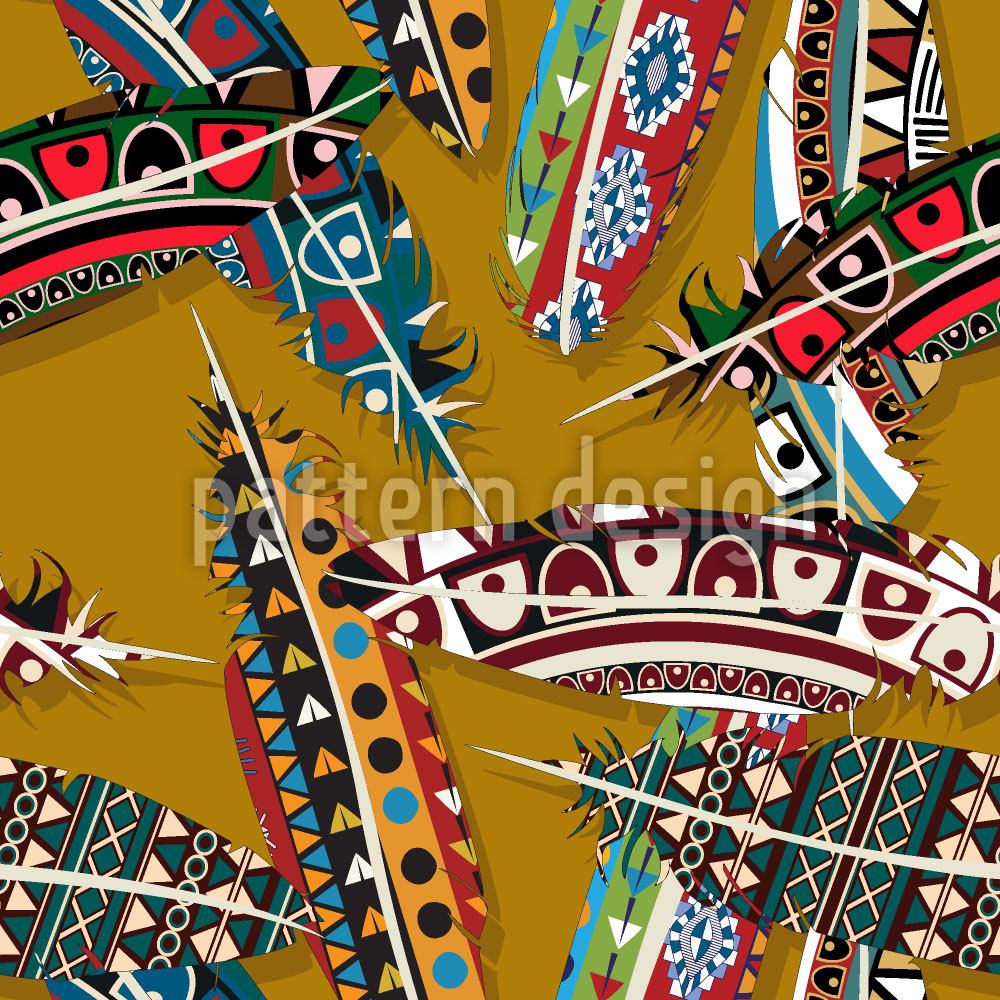 patterned-wallpaper-chieftain-feathers