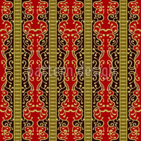 patterned-wallpaper-between-pillars