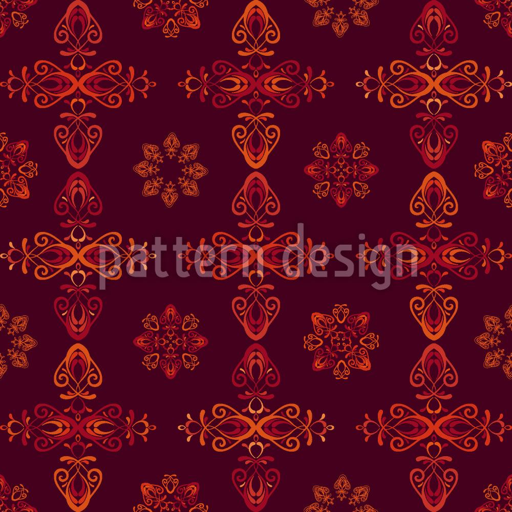 patterned-wallpaper-renaissance-crystal-red