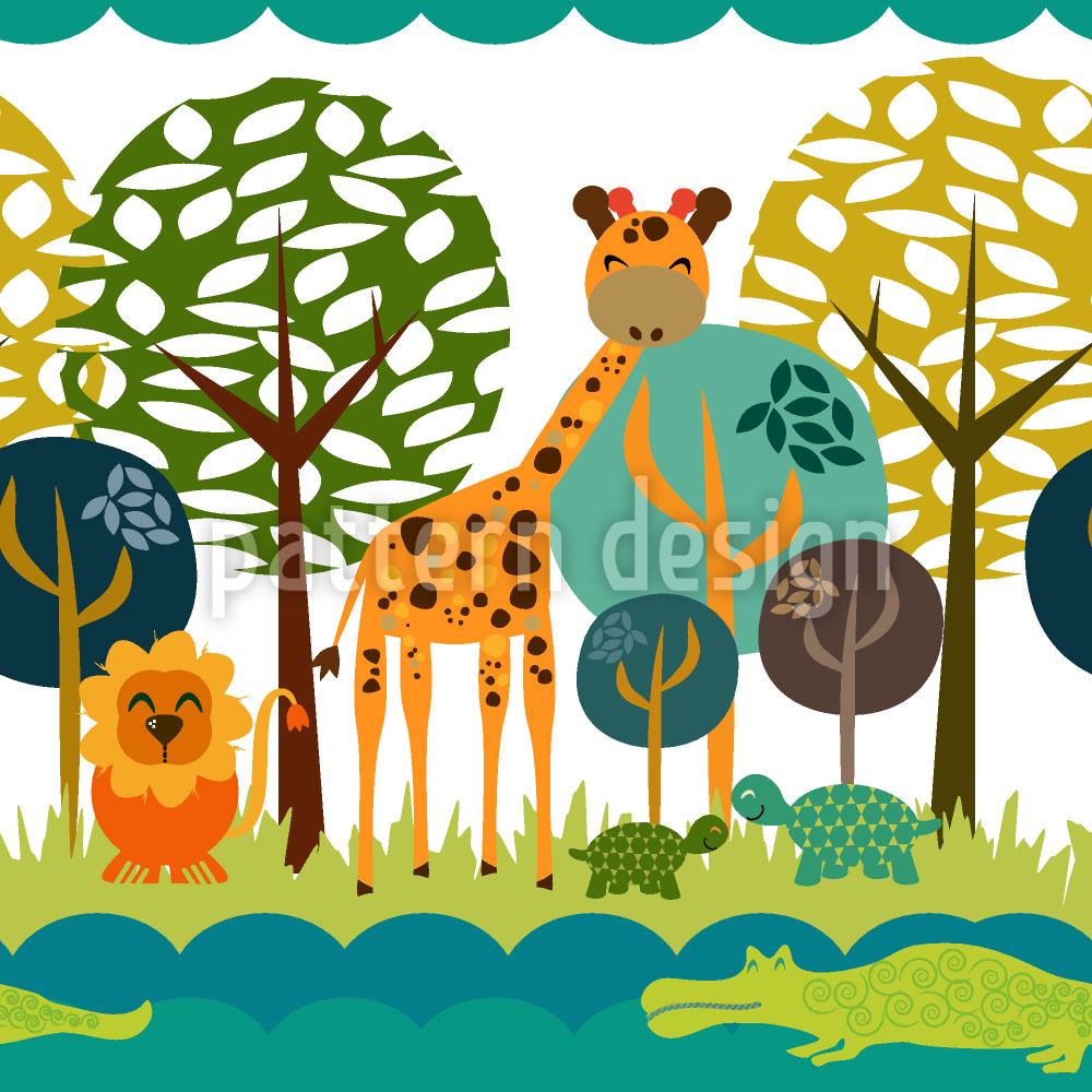 patterned-wallpaper-african-safari-club