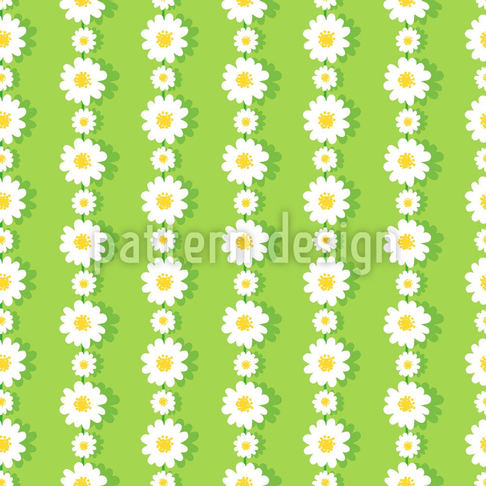 patterned-wallpaper-daisies-in-chaines