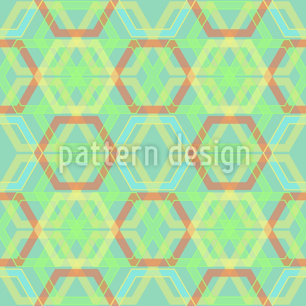 patterned-wallpaper-hexagonia-verde