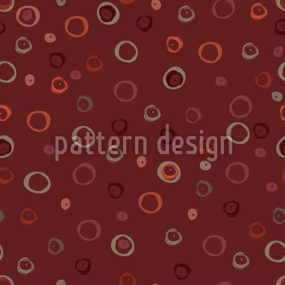 patterned-wallpaper-circles-in-red