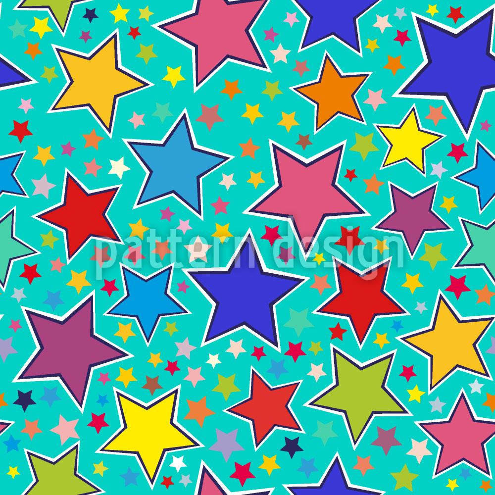 patterned-wallpaper-lucky-star