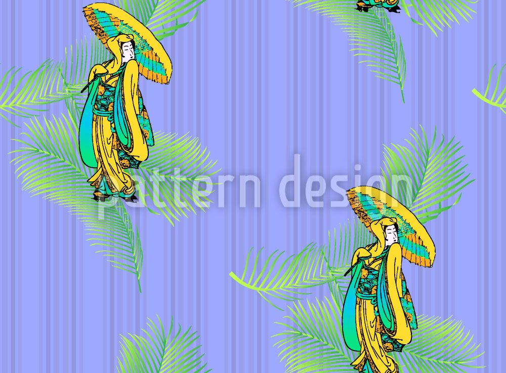 patterned-wallpaper-geisha-tropical