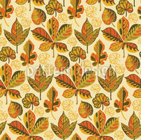 patterned-wallpaper-golden-leaves-morning-glory