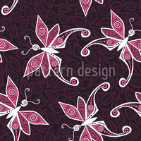 patterned-wallpaper-butterflies-on-leaves