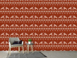 patterned-wallpaper-roaring-deer-in-norway