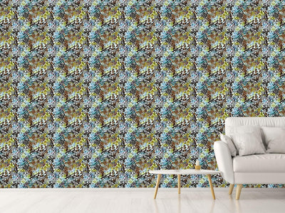 patterned-wallpaper-wild-afro-lilies