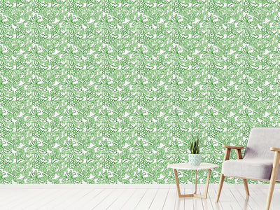 patterned-wallpaper-oriental-tendrillars