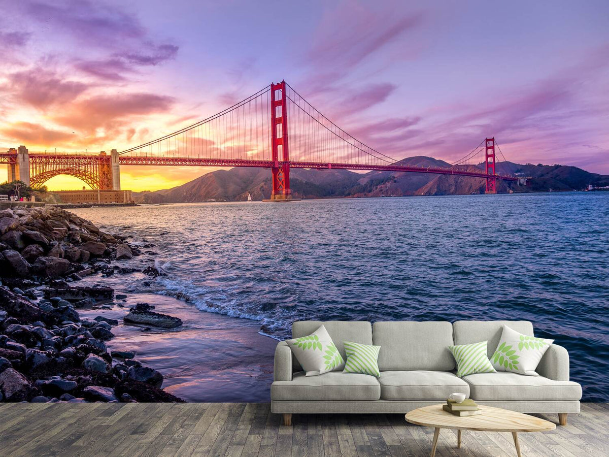 photo-wallpaper-golden-gate-in-the-evening