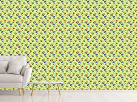 patterned-wallpaper-heartsease-in-spring