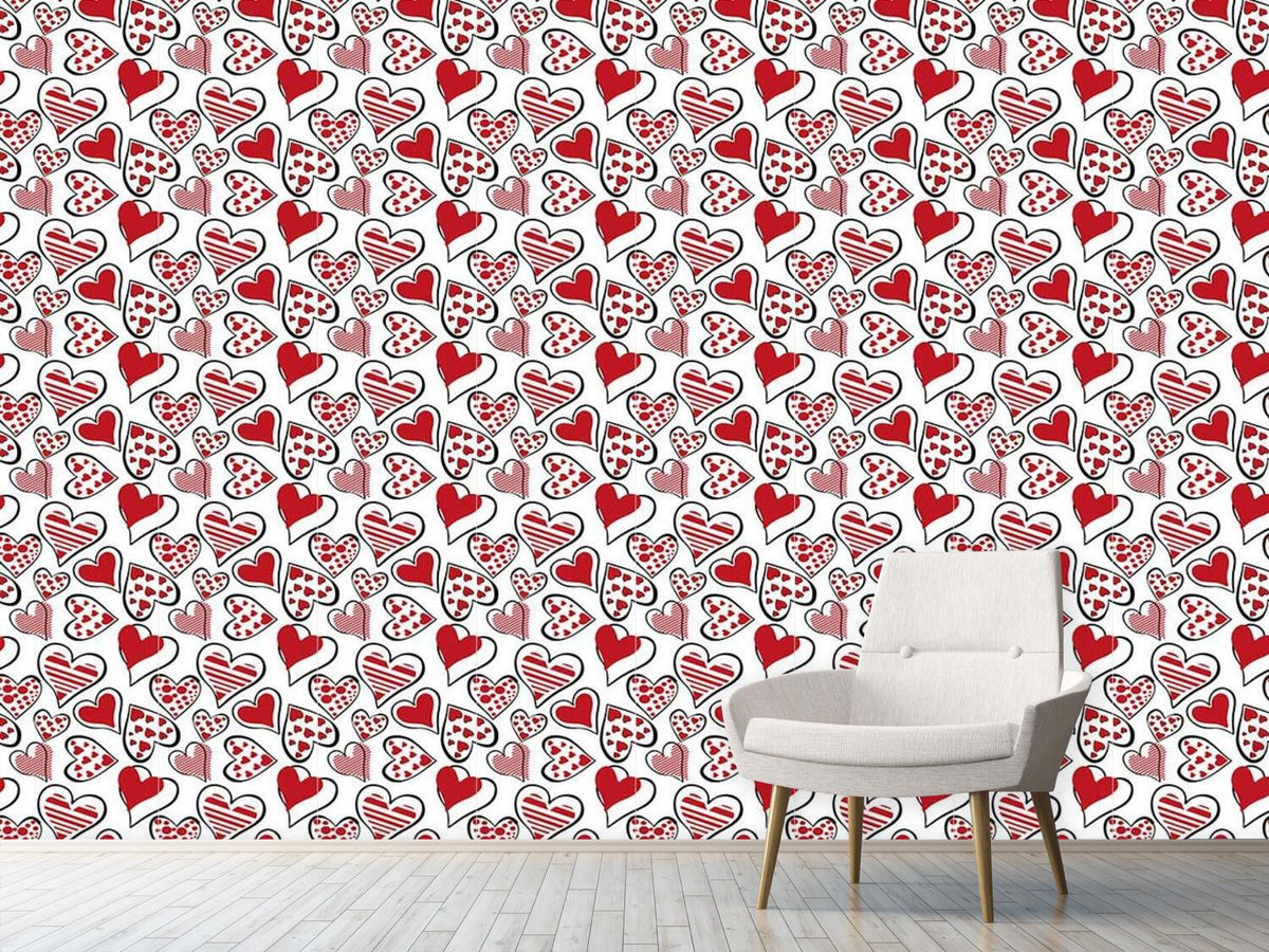 patterned-wallpaper-i-open-my-heart