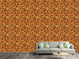 patterned-wallpaper-beebob-paisley-orange